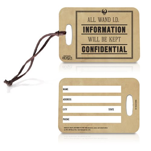 Fantastic Beasts and Where to Find Them Wand ID Luggage Tag 