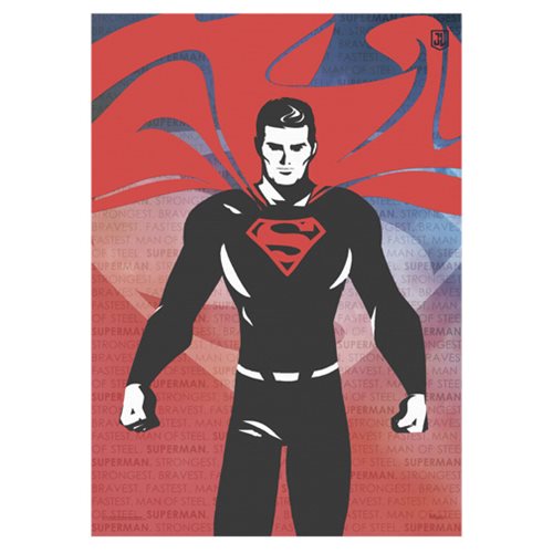 Justice League Superman Words MightyPrint Wall Art Print    