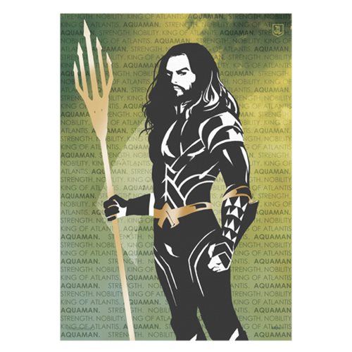 Justice League Aquaman Words MightyPrint Wall Art           