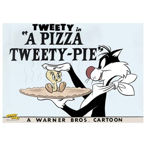 Looney Tunes A Pizza Tweety-Pie MightyPrint Wall Art Print  