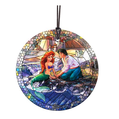 Little Mermaid Stained Glass Effect Thomas Kinkade Ornament 