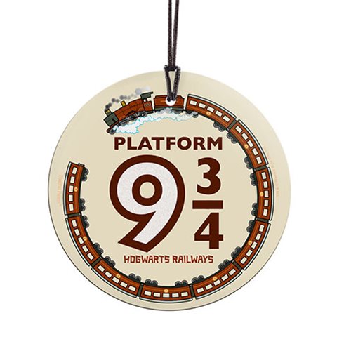 Harry Potter Platform 9 3/4 Chibi Hanging Glass Ornament    