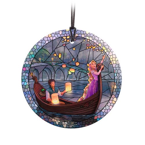 Tangled Stained Glass Effect Thomas Kinkade Glass Ornament  