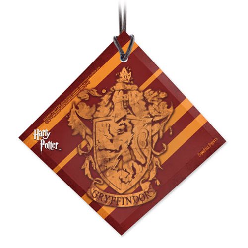 Harry Potter Gryffindor Crest StarFire Prints Glass Ornament