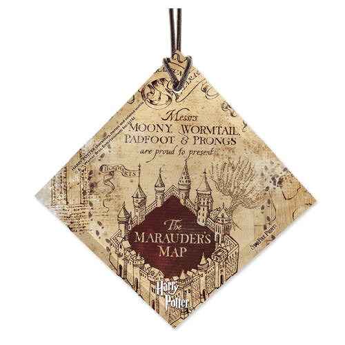 Harry Potter Marauders Map StarFire Prints Glass Ornament   