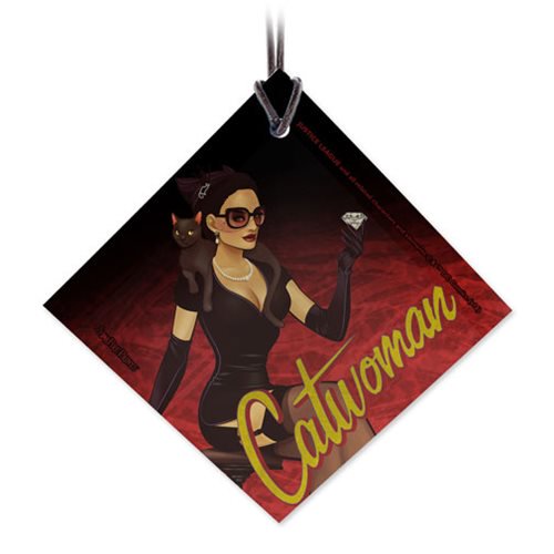 DC Bombshells Catwoman StarFire Prints Glass Ornament       