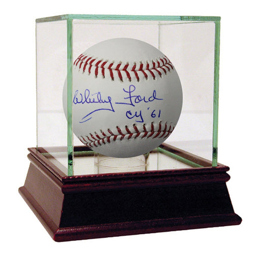 Whitey Ford MLB Baseball w/ "CY 61" Insc. (MLB Auth)