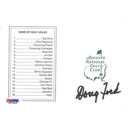 Doug Ford Signed Augusta National Masters Scorecard PSA/DNA