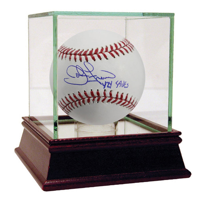 John Franco Signed MLB Baseball w/"424 Saves"Insc. (Imperfect)