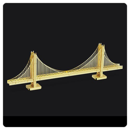 Golden Gate Bridge Gold Version Metal Earth Model Kit       