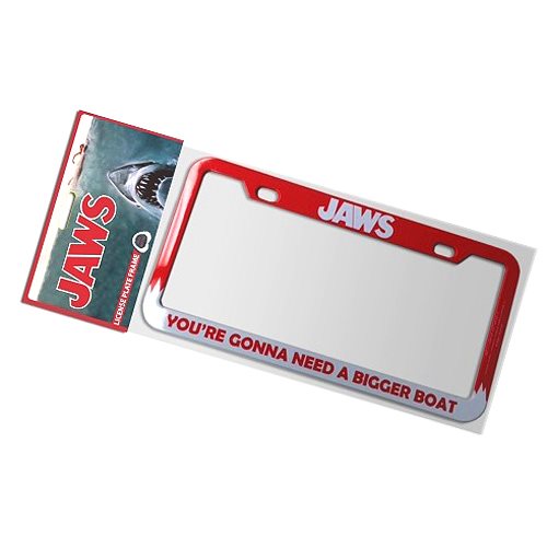 Jaws Bigger Boat License Plate Frame                        