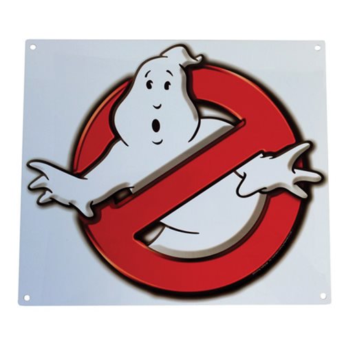 Ghostbusters No Ghosts Logo Metal Sign                      