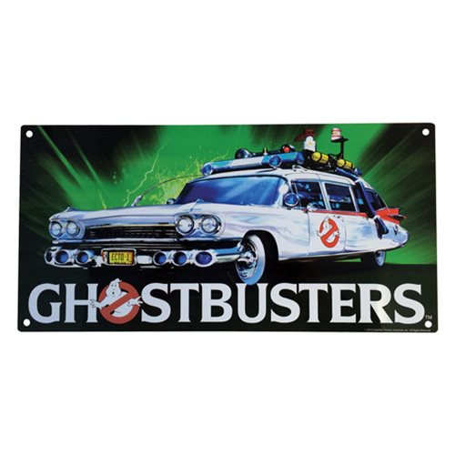 Ghostbusters Ecto 1 Metal Sign                              