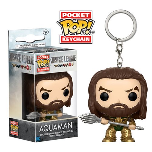 Justice League Aquaman Pocket Pop! Key Chain                