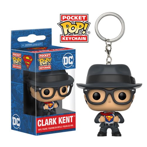 Superman Clark Kent Pocket Pop! Key Chain                   