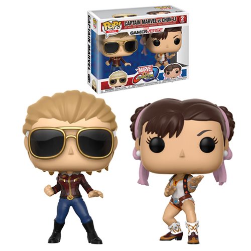 Marvel Vs Capcom Captain Marvel Vs Chun-Li Pop! Vinyl 2-Pack