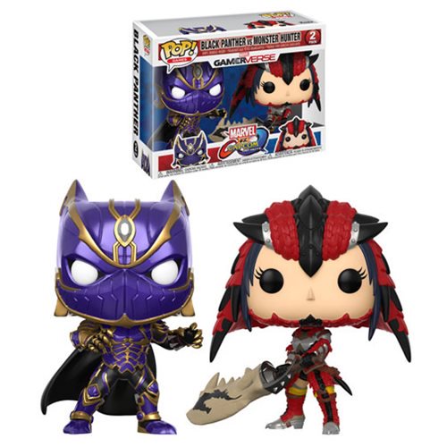 Marvel Vs Capcom Black Panther Vs Monster Hunter Pop! 2-Pack