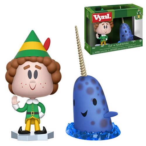 Elf Buddy and Narwhal Vynl. Figure 2-Pack                   