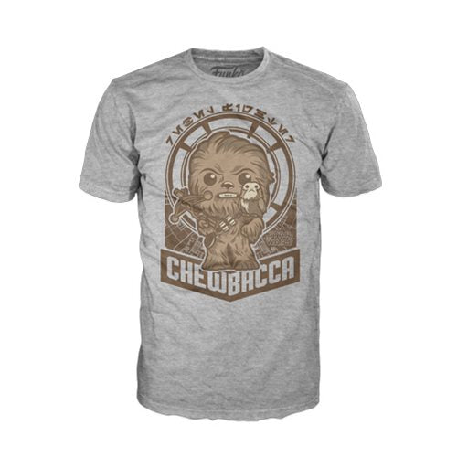 Star Wars Last Jedi Chewie Millennium Falcon Pop! T-Shirt   