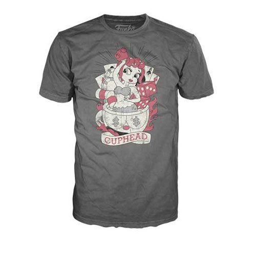 Cuphead Cups Ruin Tattoo Pop! T-Shirt                       