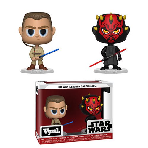 Star Wars Darth Maul and Obi Wan Vynl. Figure 2-Pack        