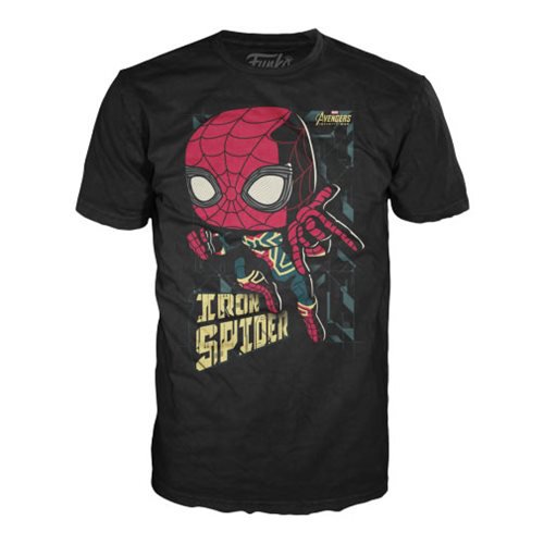 Avengers: Infinity War Spidey Black Pop! T-Shirt            