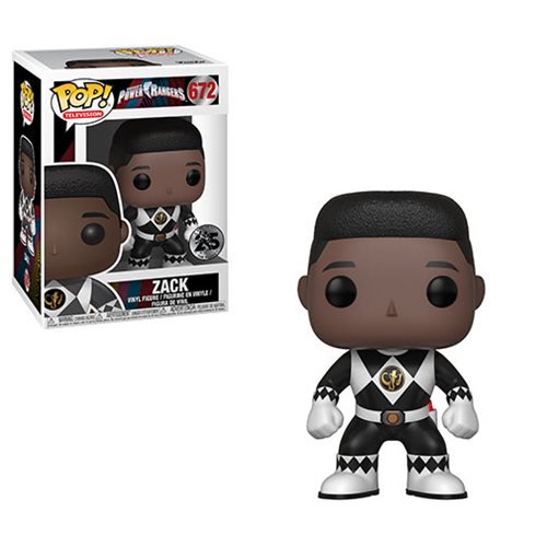 Power Rangers Black Ranger No Helmet Pop! Vinyl Figure #672 