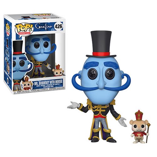 Coraline Mr. Bobinsky with Mouse Pop! Vinyl Figure #426     