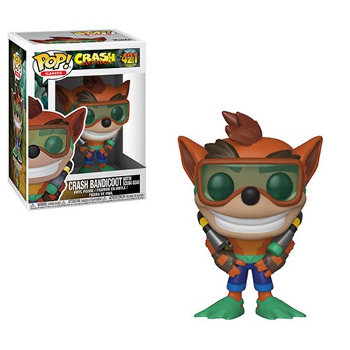 Crash Bandicoot Crash with Scuba Pop! Vinyl Figure #421     