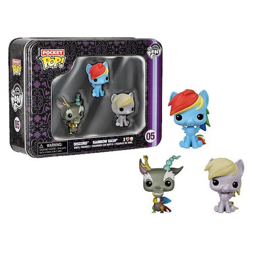 My Little Pony Pocket Pop! Mini Vinyl Figure 3-Pack Tin     