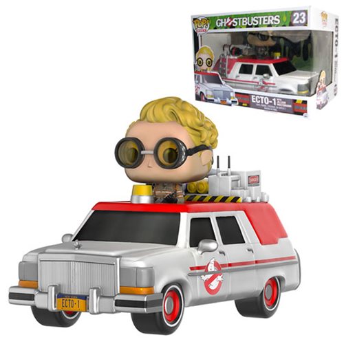 Ghostbusters 2016 Ecto-1 with Jillian Holtzmann Pop! Figure 