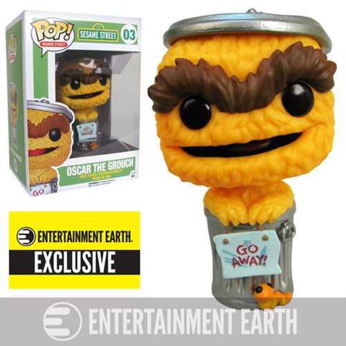 Sesame Street Oscar Grouch Orange Debut Pop! Vinyl EE Exc.  