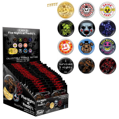 Five Nights at Freddy's Pop! Button Display Case            