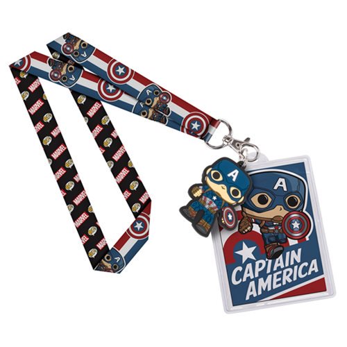 Captain America Pop! Lanyard                                