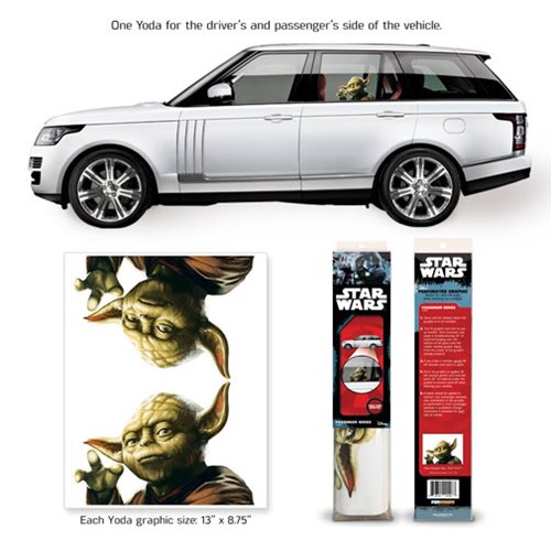 Star Wars Yoda Passenger Series Window Decal 2-Pack         