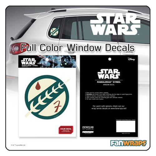 Star Wars Mandalorian Insignia Window Decal                 