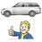 Fallout 4 Vault Boy Thumbs Up Driver's Side Car Decal       