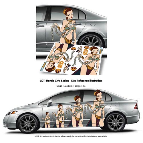 Star Wars Slave Leia FanWraps Car Decal                     