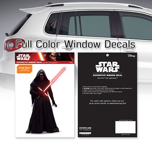 Star Wars Kylo Ren At the Ready Window Decal                