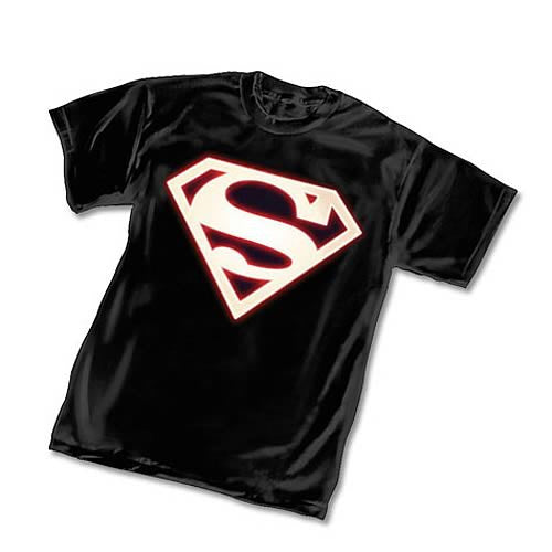 Superman Superboy New 52 Symbol Black T-Shirt               