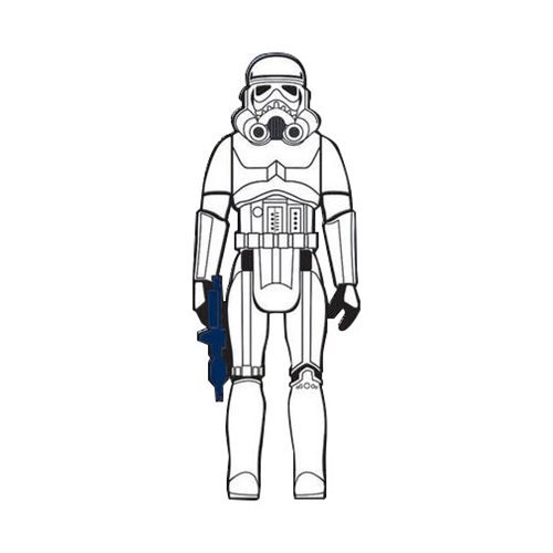 Star Wars Vintage Action Figure Stormtrooper Pin - Exclusive