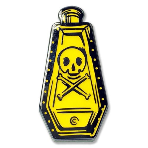 Ars Moriendi Yellow Poison Bottle Enamel Pin                