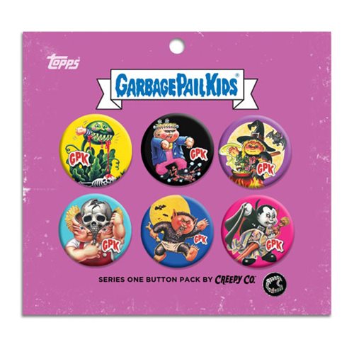 Garbage Pail Kids Series 1 Button Pack                      