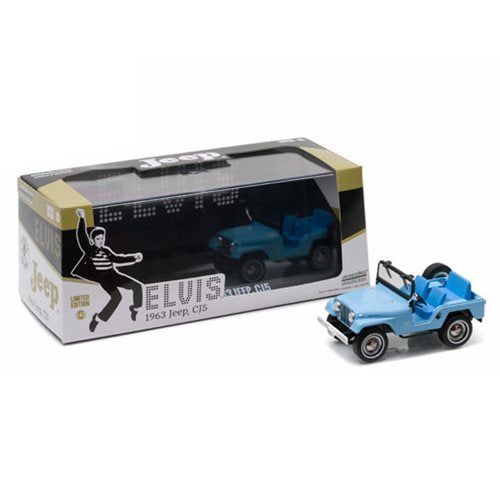 Elvis Presley CJ-5 Sierra Blue Jeep 1:43 Die-Cast Vehicle   