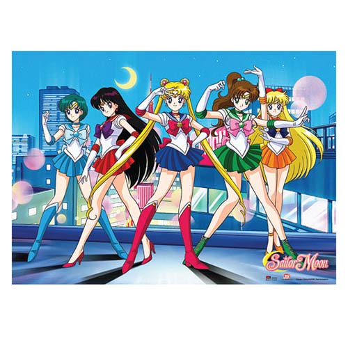 Sailor Moon Group Photo Wall Scroll                         