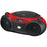 CD PLYR BOOMBX BLK/RED