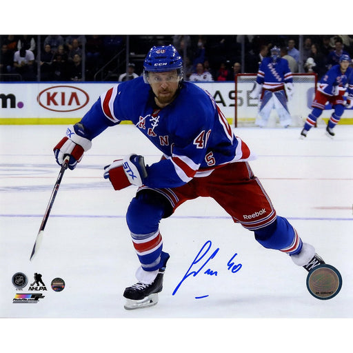 Michael Grabner Signed Skating Vs Flyers 8x10 Photo