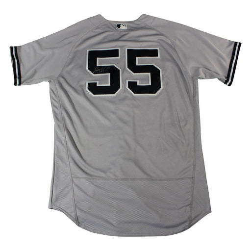 Sonny Gray Signed New York Yankees Game Used #55 Grey Jersey (8/20/2017)(JC270153)