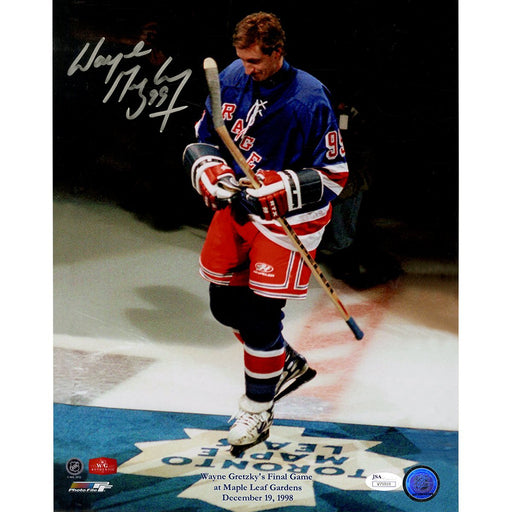 Wayne Gretzky Autographed Final Game in Toronto 11x14 (JSA)