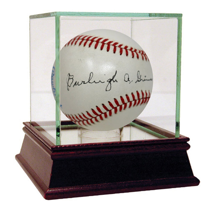 Burleigh Grimes Single Signed OAL Brown Baseball PSA/DNA